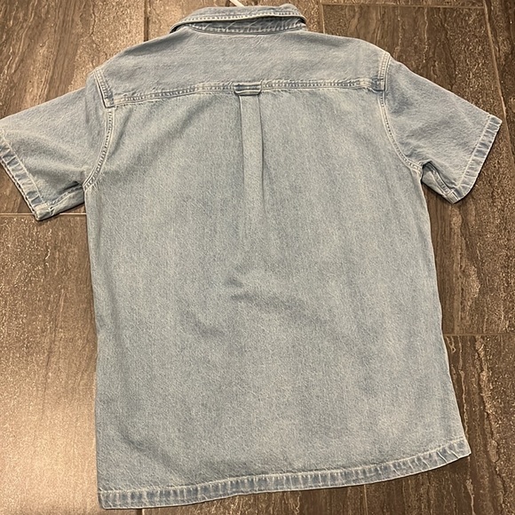 SHORT SLEEVE DENIM JEAN “WORK WEAR” SUPERDRY - MEN SIZE M - Picture 4 of 6